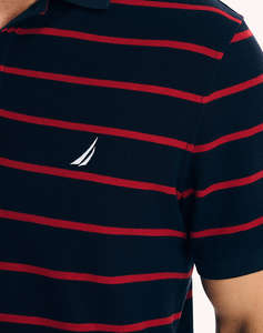 NAUTICA BLUZA POLO SS STRIPE DECK POLO_SUSTAINABLE