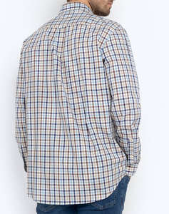 THE BOSTONIANS CAMASA MAVERICK FLAME REGULAR FIT MedCheck SLUB Button-down Regular Fit