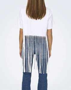 ONLY ONLZINNA S/S FRINGE TOP BOX JRS