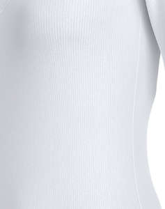 CALVIN KLEIN BLUZA WOVEN LABEL RIB V-NECK TEE