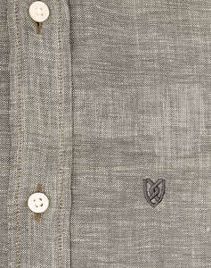 THE BOSTONIANS CAMASA IN REGULAR FIT Plain LINEN Button-down Regular Fit