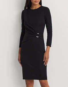 LAUREN RALPH LAUREN FABIANA-ELBOW SLEEVE-DAY DRESS