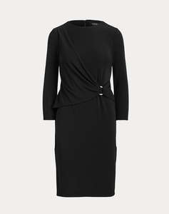 LAUREN RALPH LAUREN FABIANA-ELBOW SLEEVE-DAY DRESS