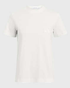 CALVIN KLEIN SATIN APPLIQUE REGULAR TEE