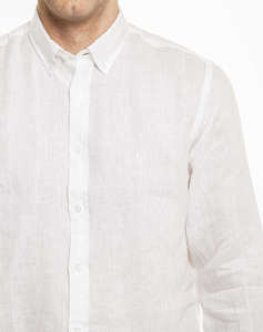 THE BOSTONIANS CAMASA IN REGULAR FIT Plain LINEN Button-down Regular Fit