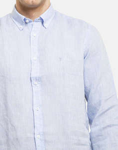 THE BOSTONIANS CAMASA IN REGULAR FIT Plain LINEN Button-down Regular Fit