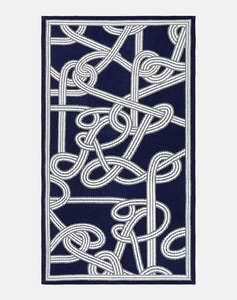 RALPH LAUREN OAKLEIGH NavyWhi Beach towel 100170 (Dimensiuni: 100 x 170 cm.)