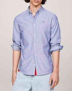 TOMMY JEANS TJM SLIM STRETCH OXFORD SHIRT