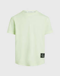 CALVIN KLEIN BADGE ROUND HEM TEE