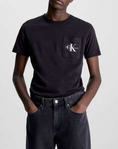 CALVIN KLEIN CORE MONOGRAM POCKET SLIM TEE