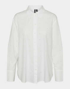 VERO MODA VMCHARLOTTE STUD LS SHIRT WVN GA