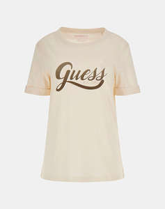 GUESS SS CN GLITTERY LOGO TEE BLUZA DE DAMA