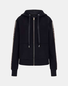 GUESS HOOD STUDS LOGO SWEATSHIRT HANORAC DE DAMA