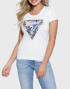 GUESS SS CN LEO TRIANGLE TEE BLUZA DE DAMA