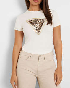 GUESS SS CN TRIANGLE LEO TEE BLUZA DE DAMA