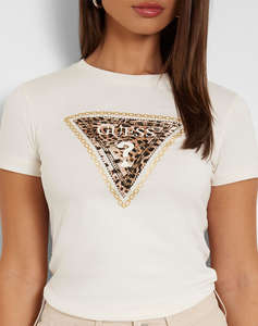 GUESS SS CN TRIANGLE LEO TEE BLUZA DE DAMA