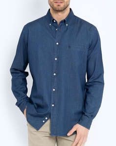 THE BOSTONIANS CAMASA DENIM REGULAR FIT Plain DENIM Button-down Regular Fit