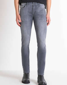 ANTONY MORATO MMDT00241FA750528W01893 MIN OF 10 JEANS OZZY TAPERED FIT IN POWER STRETCH GREY DENIM PANTALONI