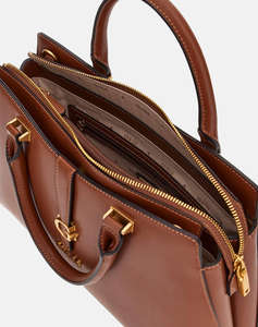 GUESS KUBA TRI COMPARTMENT SATCHEL GEANTA DE DAMA (Dimensiuni: 34 x 10 x 21 cm.)