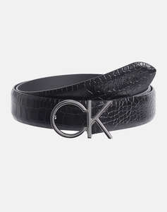 CALVIN KLEIN CK LOGO BELT 3.0_CROCO