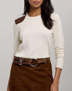 LAUREN RALPH LAUREN SHAVONNE-LONG SLEEVE-PULLOVER