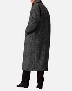 CALVIN KLEIN MELANGE LONG WOOL COAT