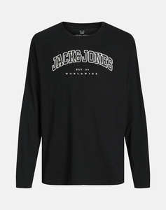 JACK&JONES JJECALEB VARSITY TEE LS O-NECK JNR