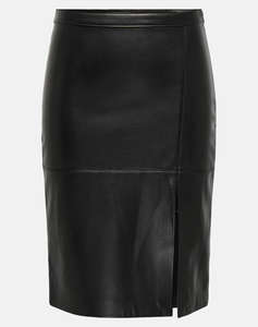 ONLY ONLNEWOLINE FAUX LEATHER SKIRT CC OTW