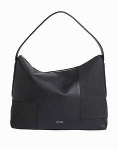 CALVIN KLEIN CK BLOCK SHOULDER BAG_NUBUCK ( Dimensiuni: 33 x 26 x 14 cm)