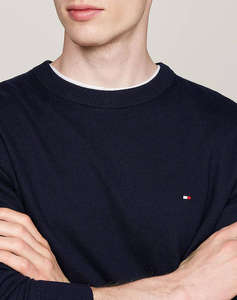 TOMMY HILFIGER PIMA ORG CTN CASHMERE CREW NECK