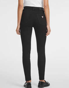 GUESS JEANS GJ G05 HIGH RISE SKI - ECO RECY CO HAJAR SS BLACK PANTALONI W