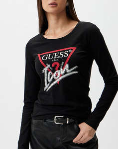 GUESS LS RN ICON TEE BLUZA DE DAMA