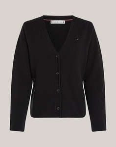 TOMMY HILFIGER SOFT WOOL V-NK CARDIGAN