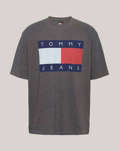 TOMMY JEANS TJM RLX MELANGE FLAG TEE