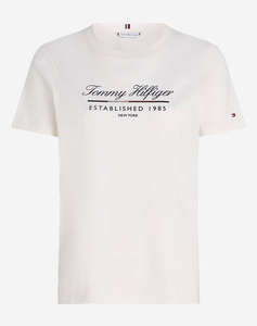 TOMMY HILFIGER REG SCRIPT GRAPHIC C-NK SS