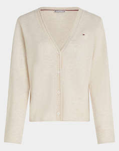 TOMMY HILFIGER SOFT WOOL V-NK CARDIGAN