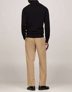 TOMMY HILFIGER PIMA ORG CTN CASHMERE ZIP MOCK