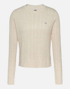 TOMMY JEANS TJW CABLE ESSENTIAL SWEATER