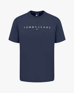 TOMMY JEANS TJM REG GOLD LINEAR LOGO TEE EXT