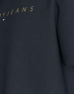 TOMMY JEANS TJM REG GOLD LINEAR LOGO TEE EXT