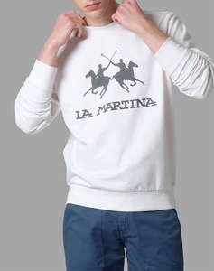 LA MARTINA BLUZA HANORAC ΜΜ MAN COTTON CREW NECK FLEECE