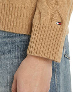 TOMMY HILFIGER SOFT WOOL CABLE C-NK