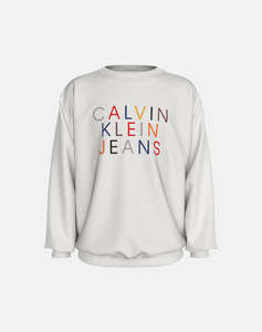 CALVIN KLEIN LOGO GRAPHIC TERRY CN