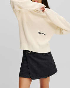 KARL LAGERFELD JEANS KLJ OVERSIZED ROLLNECK SWEATER