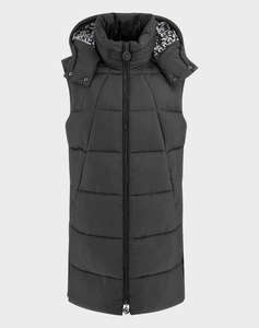 GUESS ELEONORA LONG PUFFER VEST VESTA DE DAMA