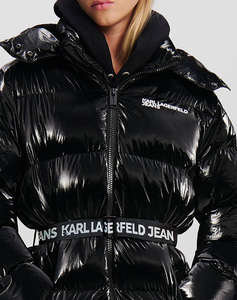 KARL LAGERFELD KLJ LONG BELTED PUFFER