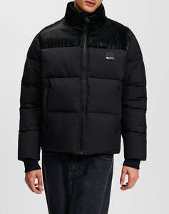 KARL LAGERFELD KLJ MIX MATERIAL PUFFER