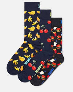 HAPPY SOCKS 3-Pack Food Socks Gift Set