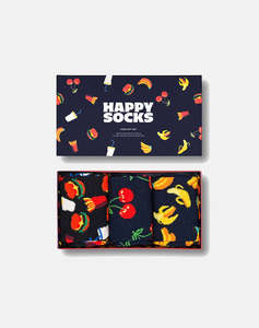 HAPPY SOCKS 3-Pack Food Socks Gift Set