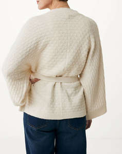 MEXX Knitted kimono cardigan with belt